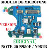 Samsung Note 20 4G N980F / 5G 2020 N981B VERSION EUROPA - SUBPLACA MODULO DE MICROFONO ORIGINAL