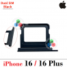 iPhone 16 5G 2024 A3287 / iPhone 16 Plus 5G 2024 A3290 - BANDEJA DUAL SIM - BLACK