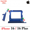 iPhone 16 5G 2024 A3287 / iPhone 16 Plus 5G 2024 A3290 - BANDEJA DUAL SIM - AZUL