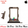 iPhone 16 Pro 5G 2024 A3293 / iPhone 16 Pro Max 5G 2024 A3296 - BANDEJA SINGLE SIM - GOLD