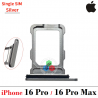 iPhone 16 Pro 5G 2024 A3293 / iPhone 16 Pro Max 5G 2024 A3296 - BANDEJA SINGLE SIM - SILVER