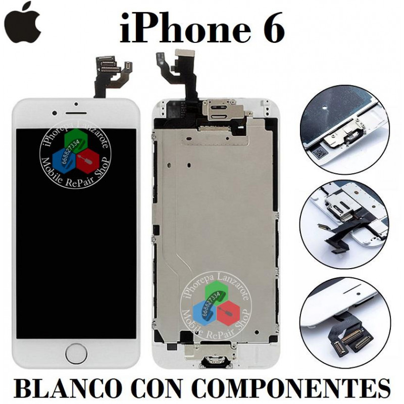 iPhone 6 - PANTALLA COMPLETA CON COMPONENTES - BLANCO