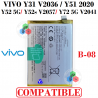 VIVO Y31 V2036 / Y51 2020 / Y52 5G / Y52S V2057 / Y72 5G V2041 ( B-08 ) - batería COMPATIBLE