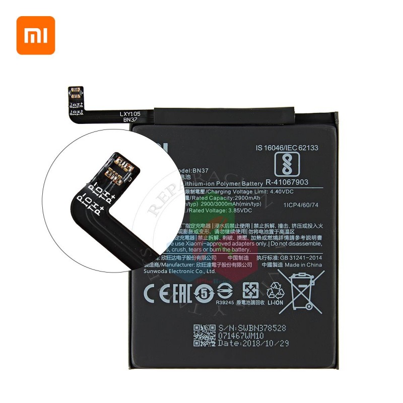 XIAOMI REDMI 6 / REDMI 6A " BN37 " - BATERÍA BULK