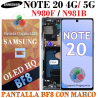 Samsung Note 20 5G 2020 N980f / N981f - PANTALLA COMPATIBLE OLED BF8 MARCO NEGRO