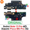 Xiaomi Redmi Note 13 Pro 4G 2023 (23117RA68G / 2312FPCA6G) / poco m6 pro 4g 5600040N6P00 - PLACA DE CARGA ORIGINAL