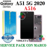 SAMSUNG A51 5G 2020 A516B A516 - PANTALLA service pack CON MARCO VIOLETA
