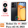 Xiaomi Redmi 13C 4G 2023 23100RN82L / Poco C65 4G 2310FPCA4G 2023 - Cristal lente de cámara - Set 1pcs