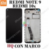 Xiaomi Redmi Note 9 2020 M2003J15SC / M2003J15SG / M2003J15SS / REDMI 10x - PANTALLA compatible hq CON MARCO