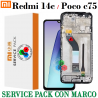 Xiaomi Redmi 14c 2024 2411DRN47C / 2409BRN2CA / Poco c75 - PANTALLA SERVICE PACK CON MARCO
