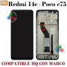 Xiaomi Redmi 14c 2024 2411DRN47C / 2409BRN2CA / Poco c75 - PANTALLA COMPATIBLE HQ CON MARCO