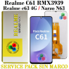REALME C61 RMX3939 / REALME C63 4G / NARZO N63 - PANTALLA SERVICE PACK SIN MARCO