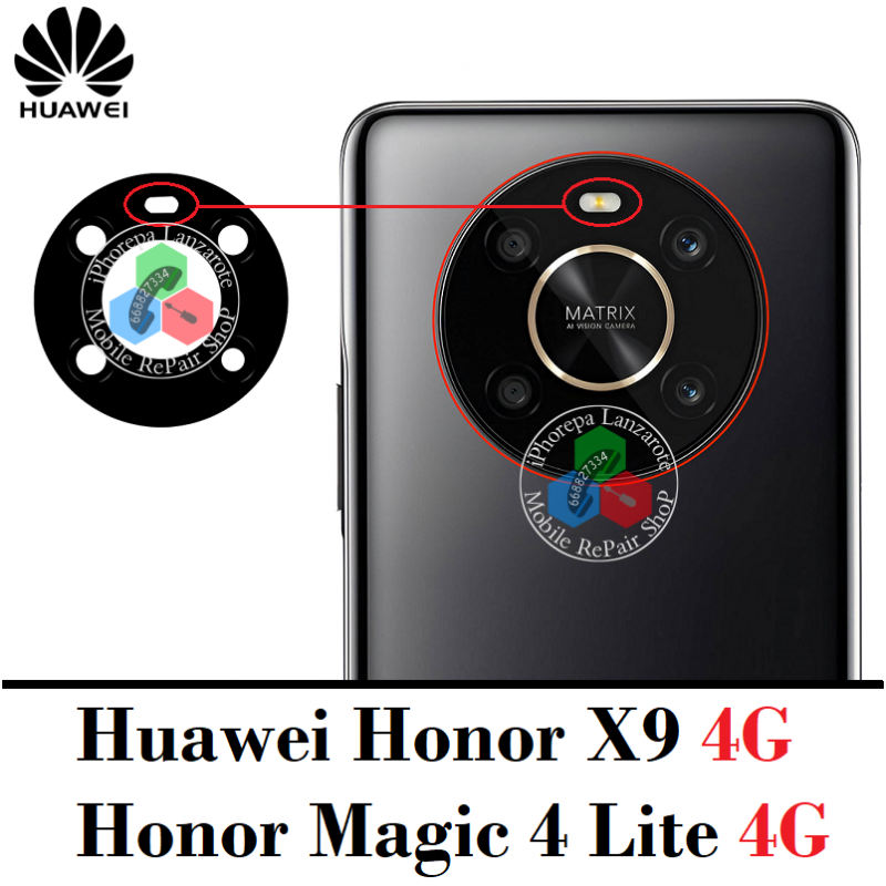 Huawei Honor Magic 4 Lite 4G / Honor X9 4G 5G ANY-NX1 NX2 NX3 - lente cristal de camara