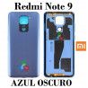 Xiaomi Redmi Note 9 2020 M2003J15SC / M2003J15SG / M2003J15SS - Carcasa tapa trasera azul oscuro