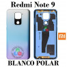 Xiaomi Redmi Note 9 2020 M2003J15SC / M2003J15SG / M2003J15SS - Carcasa tapa trasera blanco polar