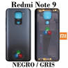 Xiaomi Redmi Note 9 2020 M2003J15SC / M2003J15SG / M2003J15SS - Carcasa tapa trasera NEGRO / GRIS