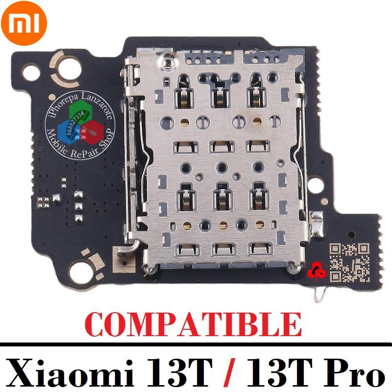 Xiaomi 13T (2306EPN60G) / Xiaomi 13T PRO (23078PND5G) -  Modulo lector sim + microfono - compatible