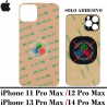 iPhone 11 Pro Max / 12 Pro Max / iPhone 13 Pro Max / iPhone 14 Pro Max - Pegatina para tapa Adhesivo doble cara 3M Transparente