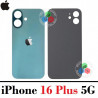 iPhone 16 Plus 5G 2024 A3290 - TAPA TRASERA COMPATIBLE CON LOGO - VERDE