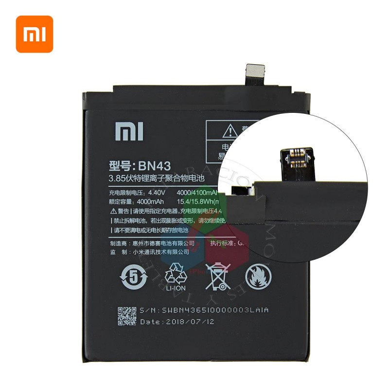 XIAOMI REDMI note 4X / redmi NOTE 4 - BN43 - BATERÍA BULK