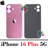 iPhone 16 Plus 5G 2024 A3290 - TAPA TRASERA COMPATIBLE CON LOGO - ROSA