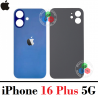 iPhone 16 Plus 5G 2024 A3290 - TAPA TRASERA COMPATIBLE CON LOGO - AZUL ULTRAMAR