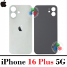 iPhone 16 Plus 5G 2024 A3290 - TAPA TRASERA COMPATIBLE CON LOGO - BLANCO