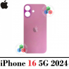 iPhone 16 5G 2024 A3287 - TAPA TRASERA COMPATIBLE CON LOGO - ROSA