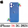iPhone 16 5G 2024 A3287 - TAPA TRASERA COMPATIBLE CON LOGO - AZUL ULTRAMAR