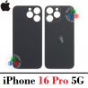 iPhone 16 Pro 5G 2024 A3293 - TAPA TRASERA COMPATIBLE CON LOGO - NEGRO