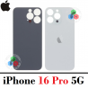 iPhone 16 Pro 5G 2024 A3293 - TAPA TRASERA COMPATIBLE CON LOGO - TITANIO BLANCO