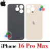 iPhone 16 Pro Max 5G 2024 A3296 - TAPA TRASERA DORADO COMPATIBLE CON LOGO