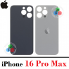 iPhone 16 Pro Max 5G 2024 A3296 - TAPA TRASERA COMPATIBLE CON LOGO - TITANIO NATURAL