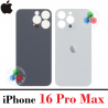 iPhone 16 Pro Max 5G 2024 A3296 - TAPA TRASERA COMPATIBLE CON LOGO - TITANIO BLANCO