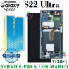 Samsung S22 ULTRA 5G 2022 S908B - PANTALLA Service Pack CON MARCO VERDE OSCURO