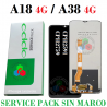 Oppo A18 4G 2023 CPH2591 / Oppo A38 4G 2023 CPH2579 - pantalla service pack sin marco