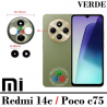 Xiaomi Redmi 14C 2411DRN47C 2409BRN2CA / Poco c75 - cristal lente de camara ( set 3 pcs ) - VERDE