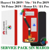 HUAWEI Y6 2019 / Y6S / Y6 PRO 2019 / Y6 PRIME 2019 / HONOR 8A / HONOR 8A PRO - PANTALLA SERVICE PACK SIN MARCO