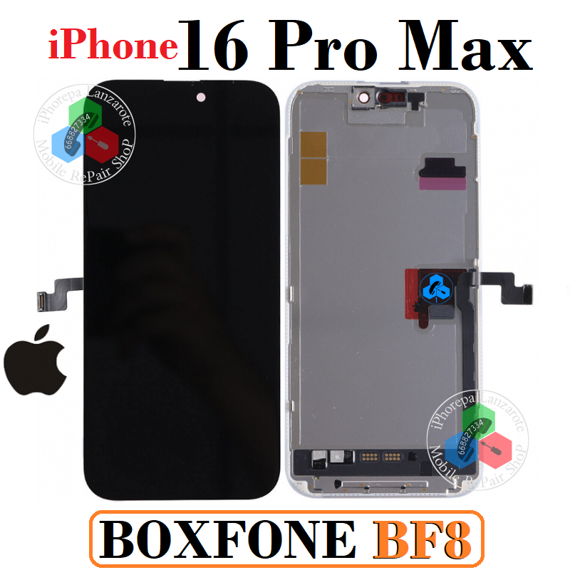 iPhone 16 Pro Max 5G 2024 A3296 - PANTALLA BOXFONE BF8