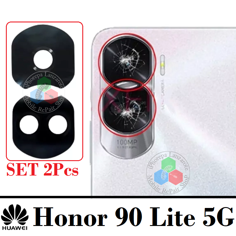 Huawei Honor 90 Lite 5G 2023 CRT-NX1 - lente cristal de camara ( set 2pcs )