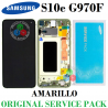 SAMSUNG S10e G970 G970F - PANTALLA ORIGINAL SERVICE PACK MARCO AMARILLO