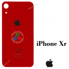 iPhone Xr - TAPA TRASERA DE CRISTAL con logo - ROJO