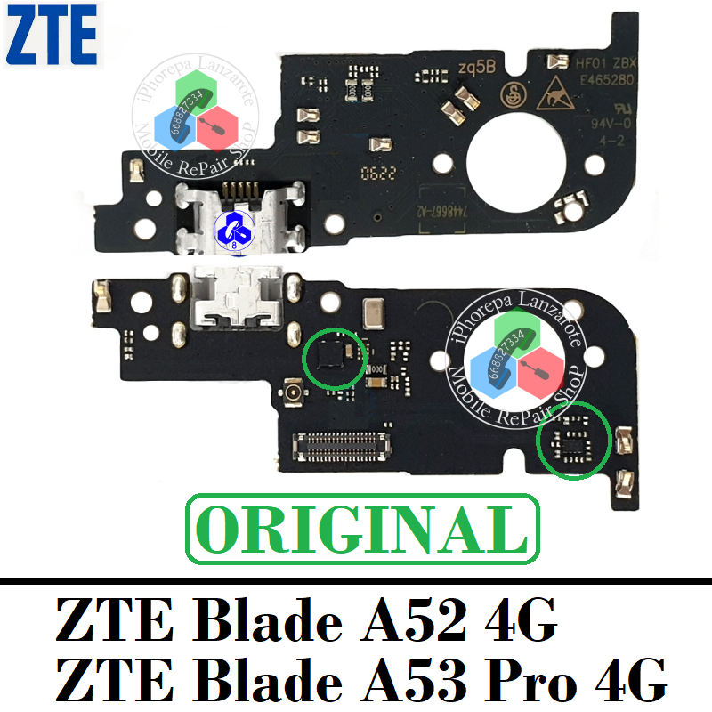 ZTE Blade A52 4G 2022 / ZTE Blade A53 Pro 4G 2023 - PLACA DE CARGA ORIGINAL