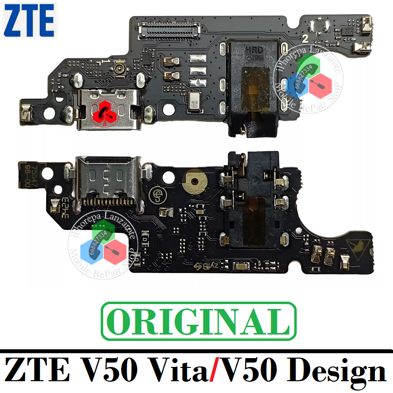 ZTE Blade V50 Vita 8550 / Zte V50 Design - PLACA DE CARGA - ORIGINAL