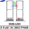 SAMSUNG Z Fold5 5G 2023 F946B F946 - BANDEJA DUAL SIM - DORADO