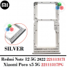 Xiaomi Redmi Note 12 5G 2022 22111317I / Poco x5 5G 22111317PG - BANDEJA DUAL SIM + MICRO SD - SILVER