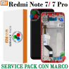 Xiaomi Redmi Note 7 M1901F7G M1901F7H M1901F7I / Note 7 Pro M1901F7S - PANTALLA SERVICE PACK CON MARCO ROJO