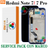 Xiaomi Redmi Note 7 M1901F7G M1901F7H M1901F7I / Note 7 Pro M1901F7S - PANTALLA SERVICE PACK CON MARCO AZUL