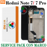 Xiaomi Redmi Note 7 M1901F7G M1901F7H M1901F7I / Note 7 Pro M1901F7S - PANTALLA SERVICE PACK CON MARCO negro
