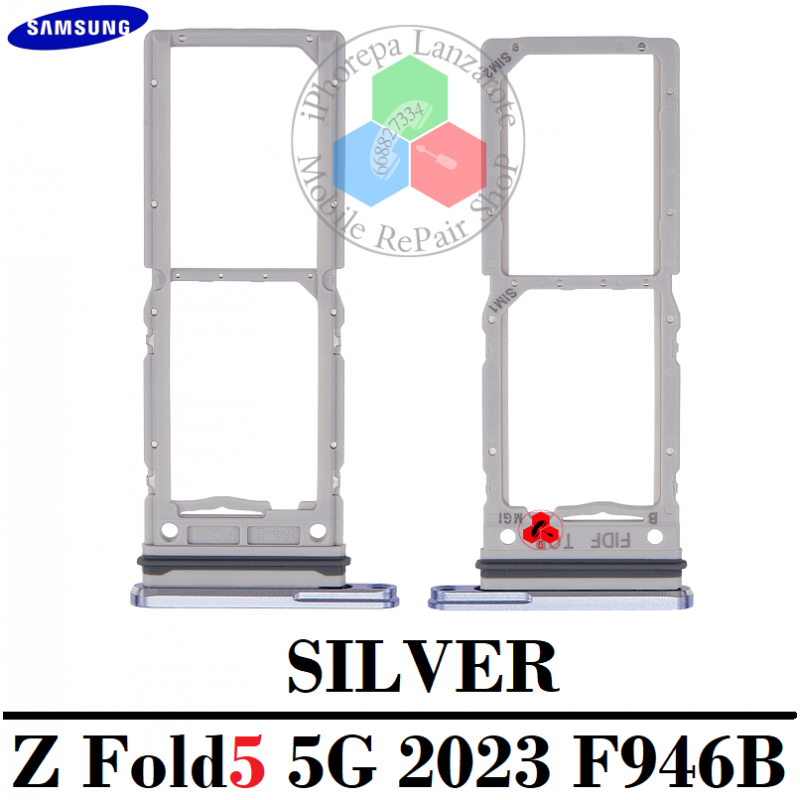 SAMSUNG Z Fold5 5G 2023 F946B F946 - BANDEJA DUAL SIM - SILVER